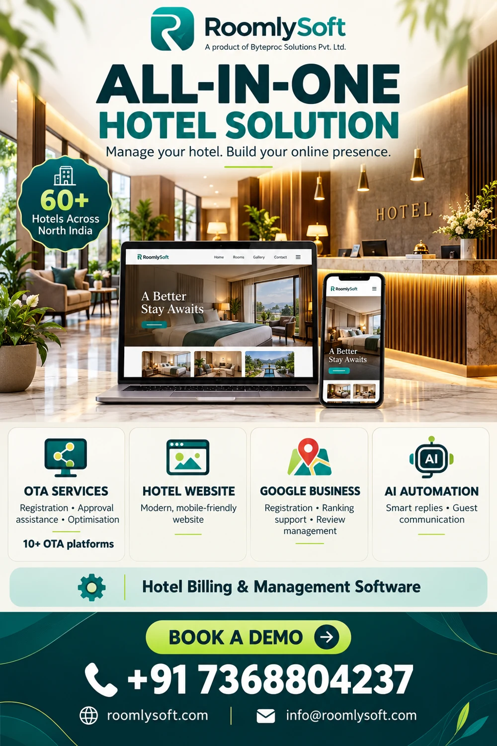 RoomlySoft: All-in-one hotel solution
